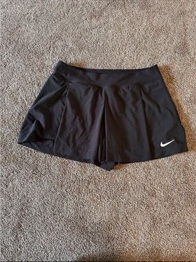 Nike Black Women’s Athletic Skort with White Swoosh